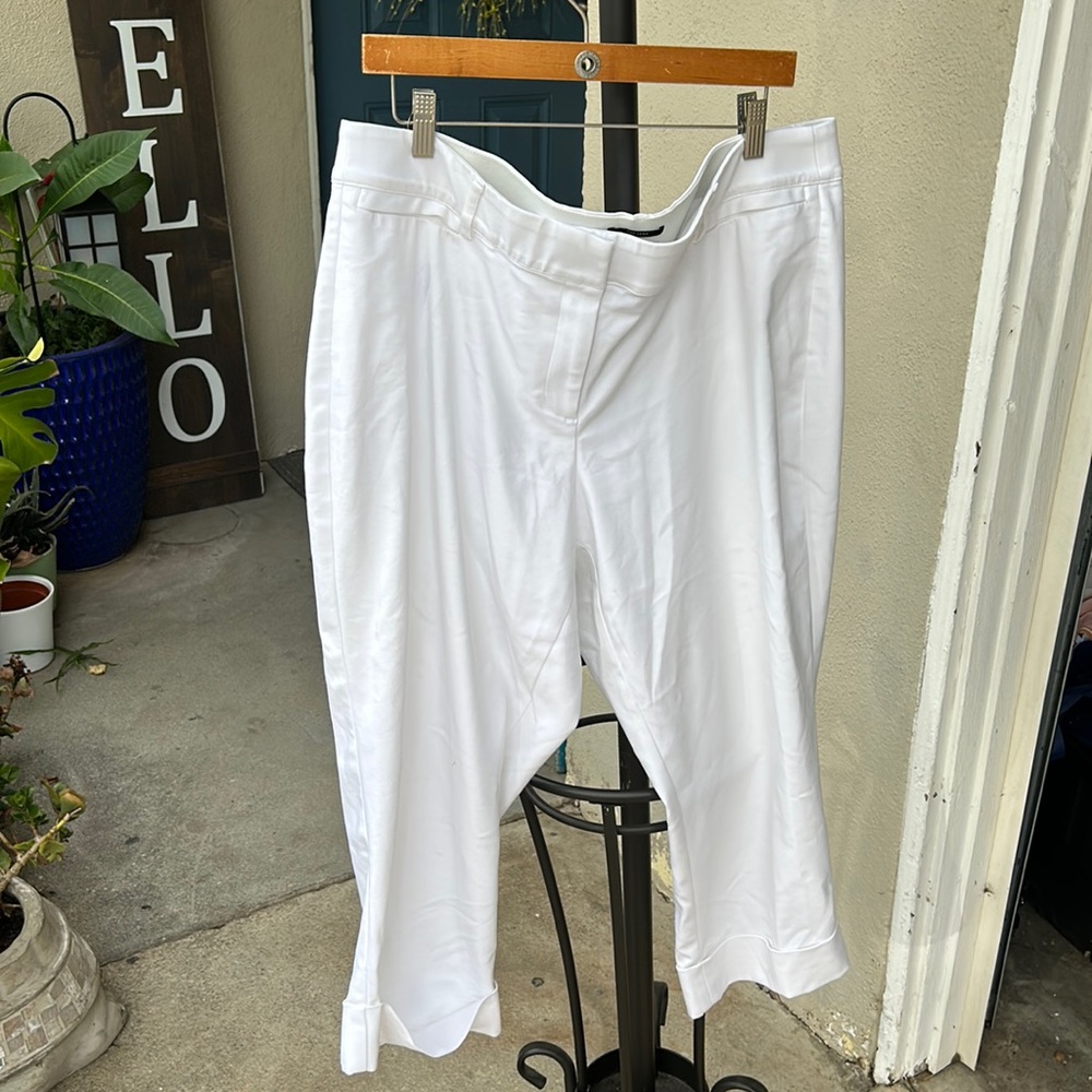 Lane Bryant Womens Plus Size White Pants size 20